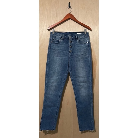 Vince Camuto Denim - Vince Camuto High Rise Button Fly Jeans Denim Blue